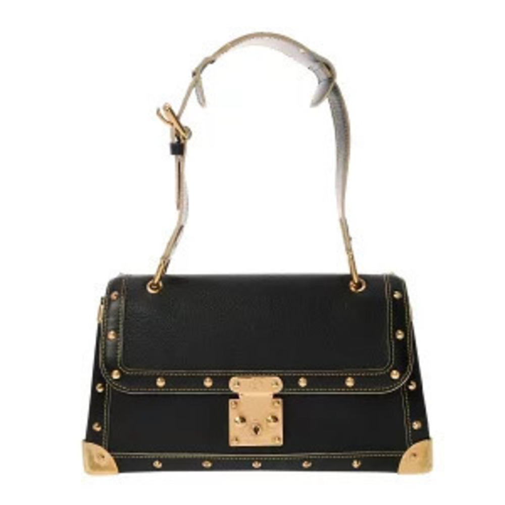 Louis Vuitton Suhali Tarentue Goatskin Top Handle Bag Leather Noir Black